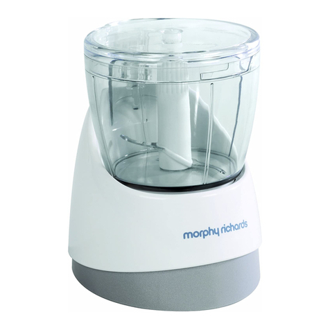 Morphy Richards MINI GARLIC AND HERB CHOPPER User manual