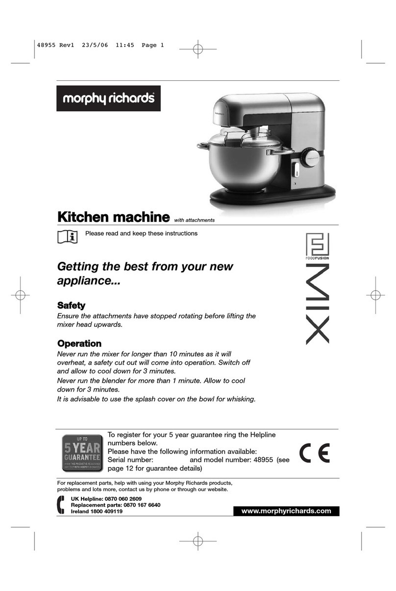 Morphy Richards KITCHEN MACHINE Manual