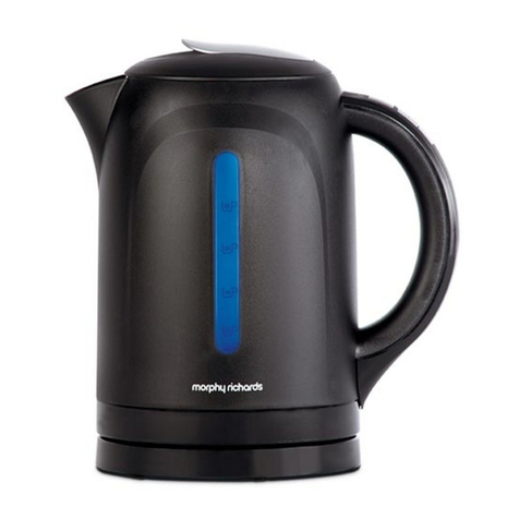 Morphy Richards INTELLIBOIL JUG KETTLER instructions