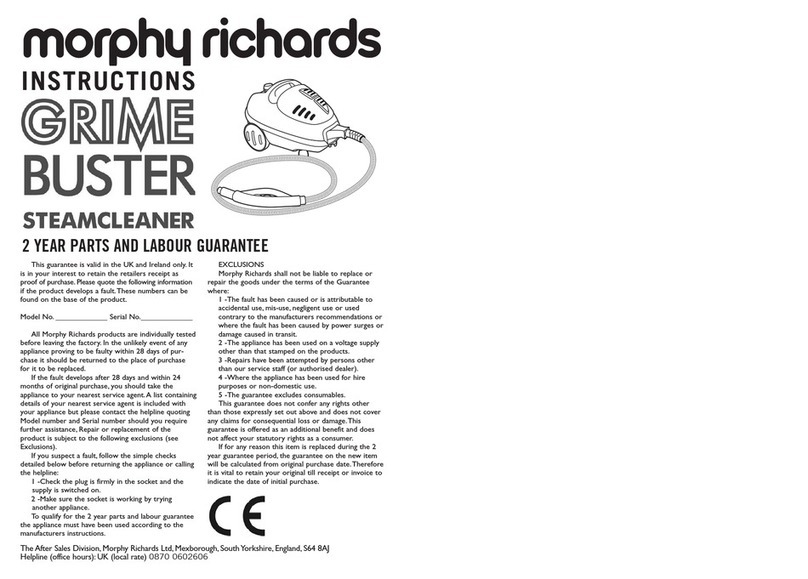 Morphy Richards IBGRIMEBSTR User manual