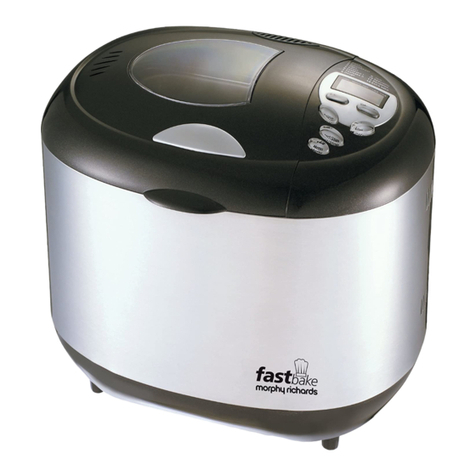 Morphy Richards STAINLESS STEEL BREADMAKER - AUTRE User manual
