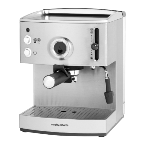 Morphy Richards PUMP ESPRESSO COFFEE MAKER 47507 User manual