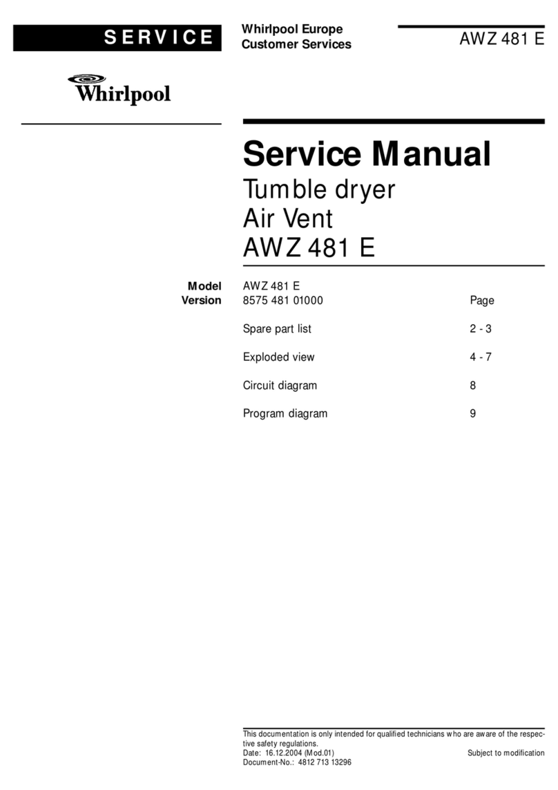 Whirlpool AWZ 481 E - SERVICE Service manual