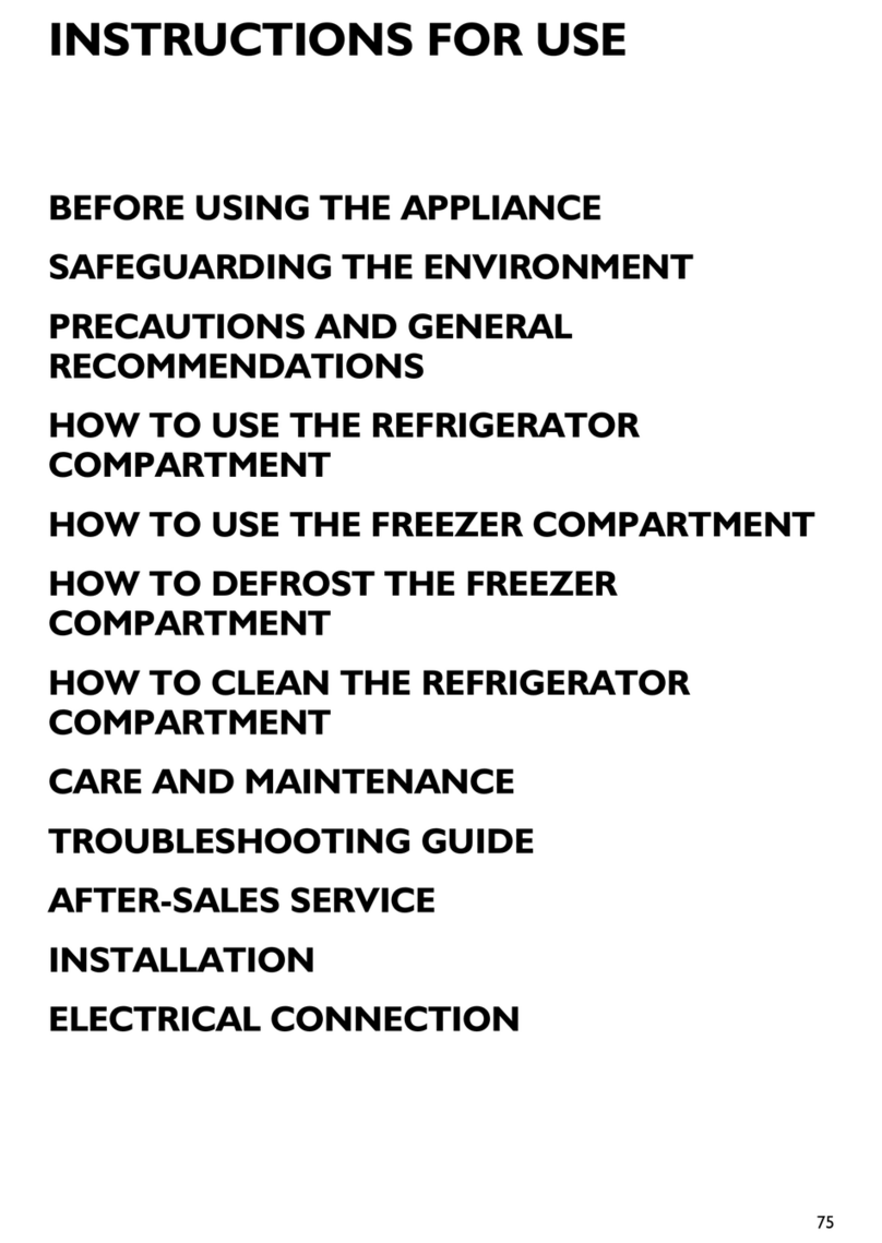 Whirlpool ART 471 - Instructions for use