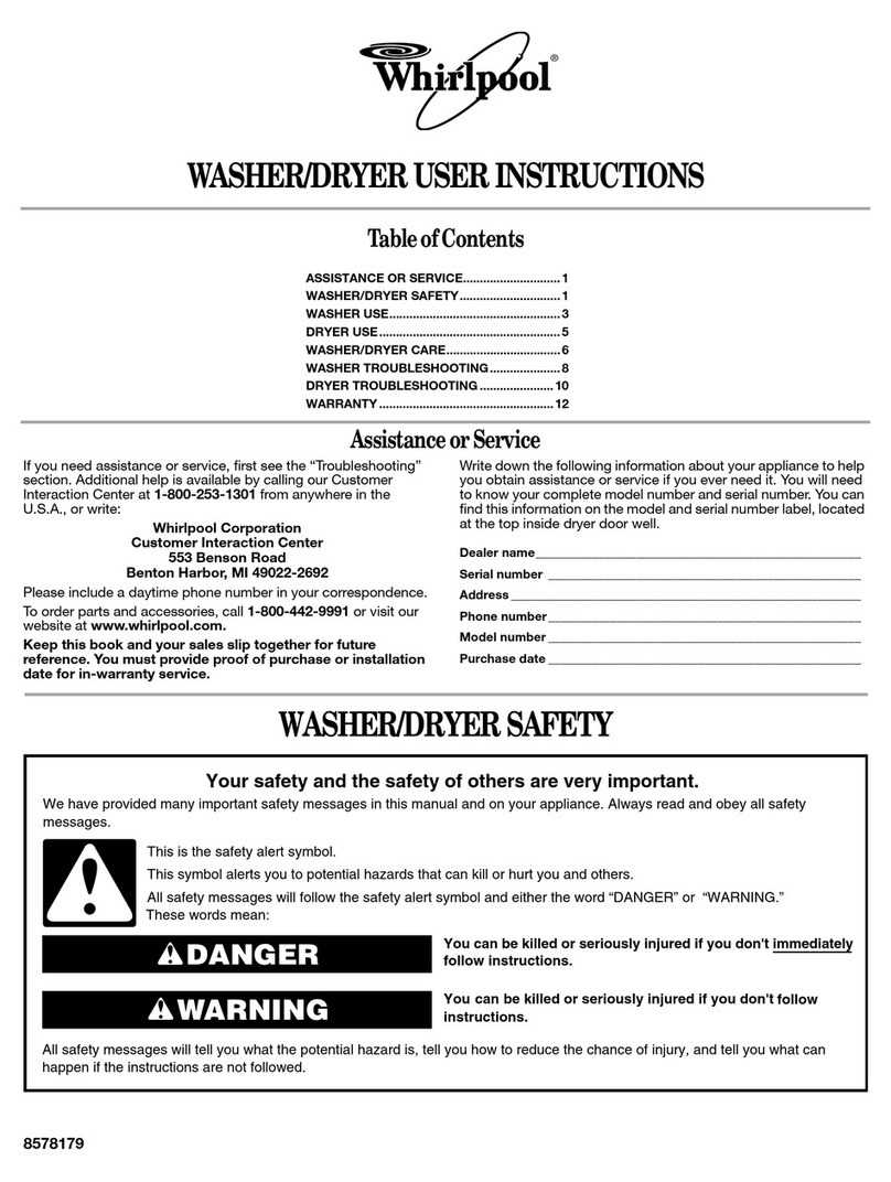 Whirlpool 8578179 manual