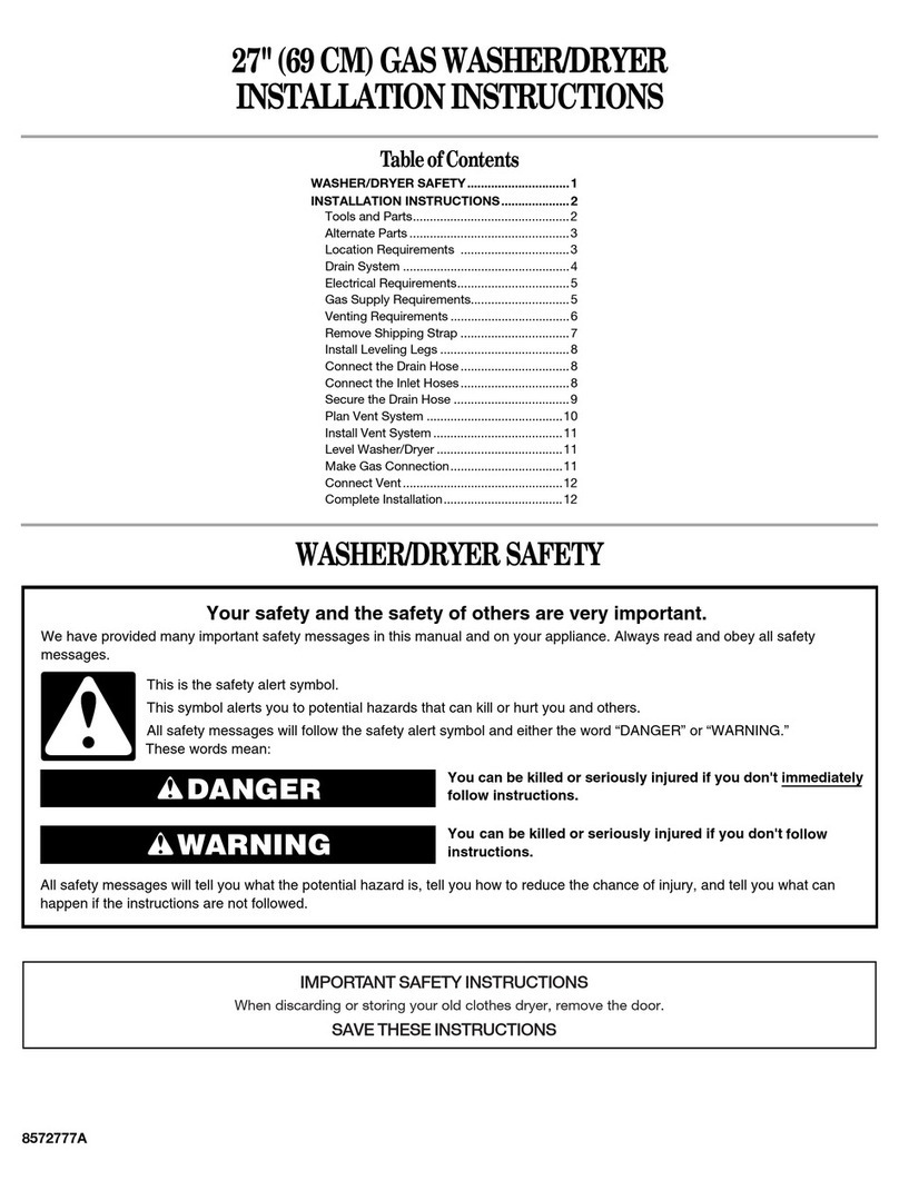 Whirlpool 8572777 User manual