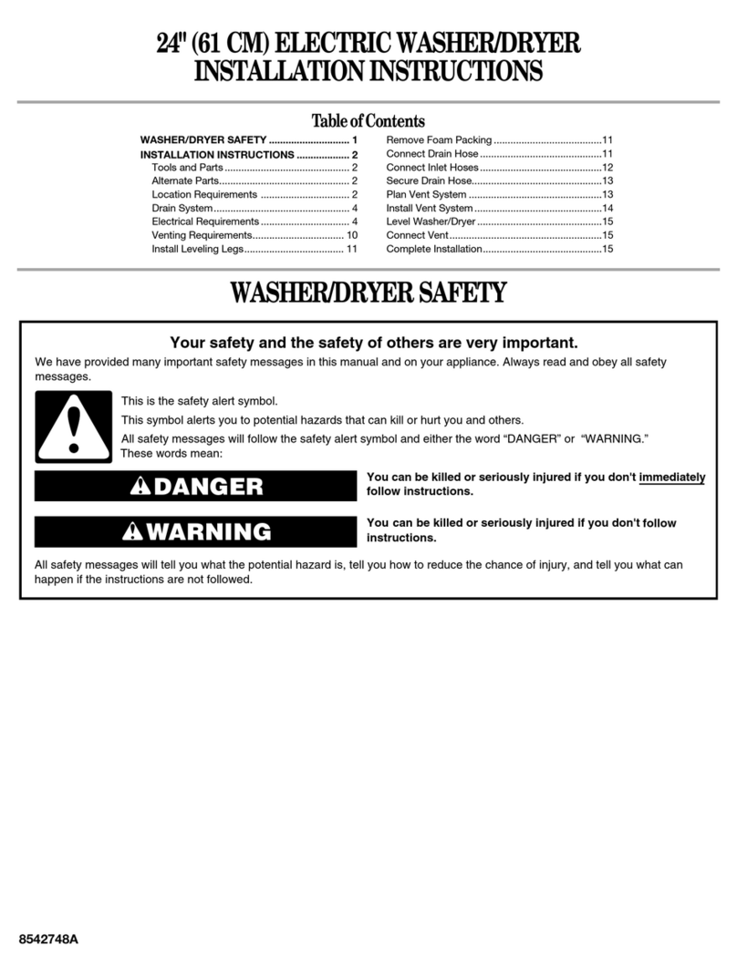 Whirlpool 8542748 User manual