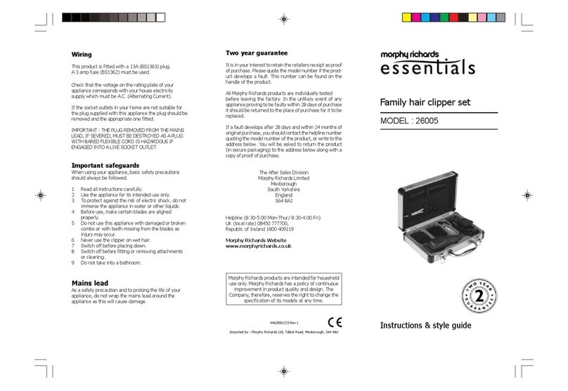 Morphy Richards IB26005 User manual