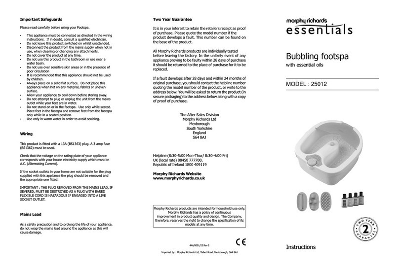 Morphy Richards IB25012 User manual
