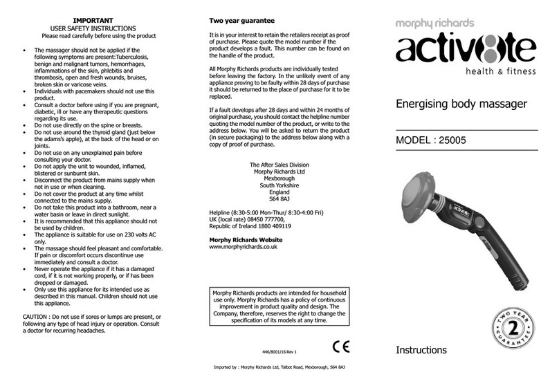 Morphy Richards IB25005 User manual