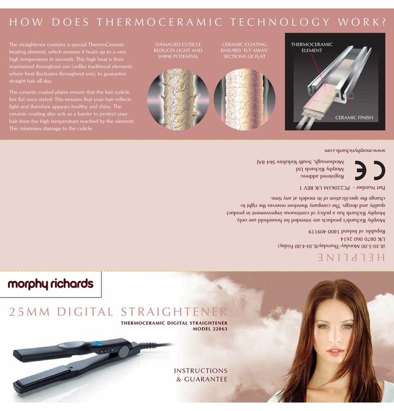 Morphy Richards IB22063 Product information sheet Morphy Richards IB22063 Product information sheet