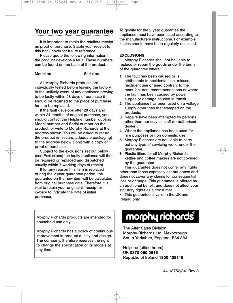 Morphy Richards IB40614 manual