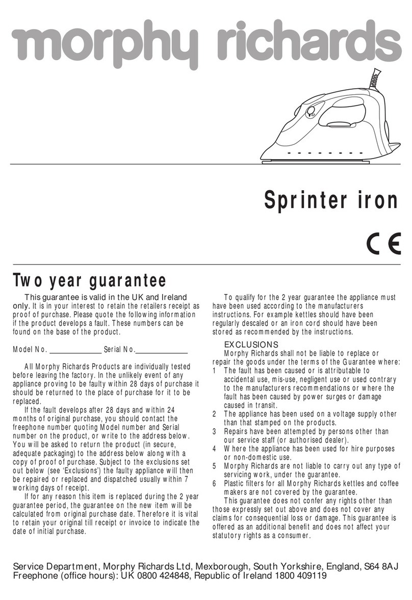 Morphy Richards IB40460 manual