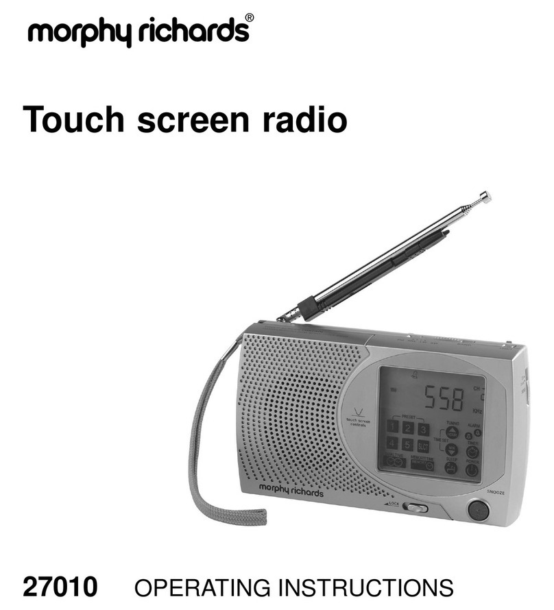 Morphy Richards IB27010 operating instructions