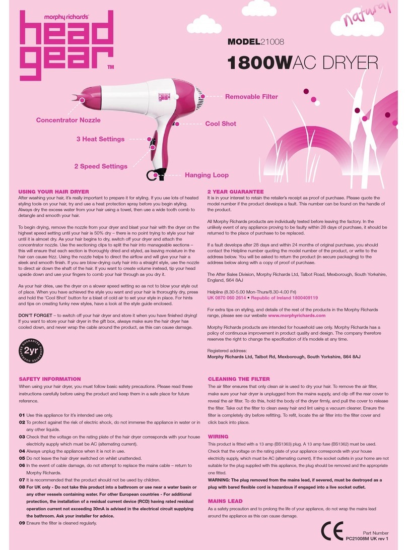 Morphy Richards IB21008 Manual