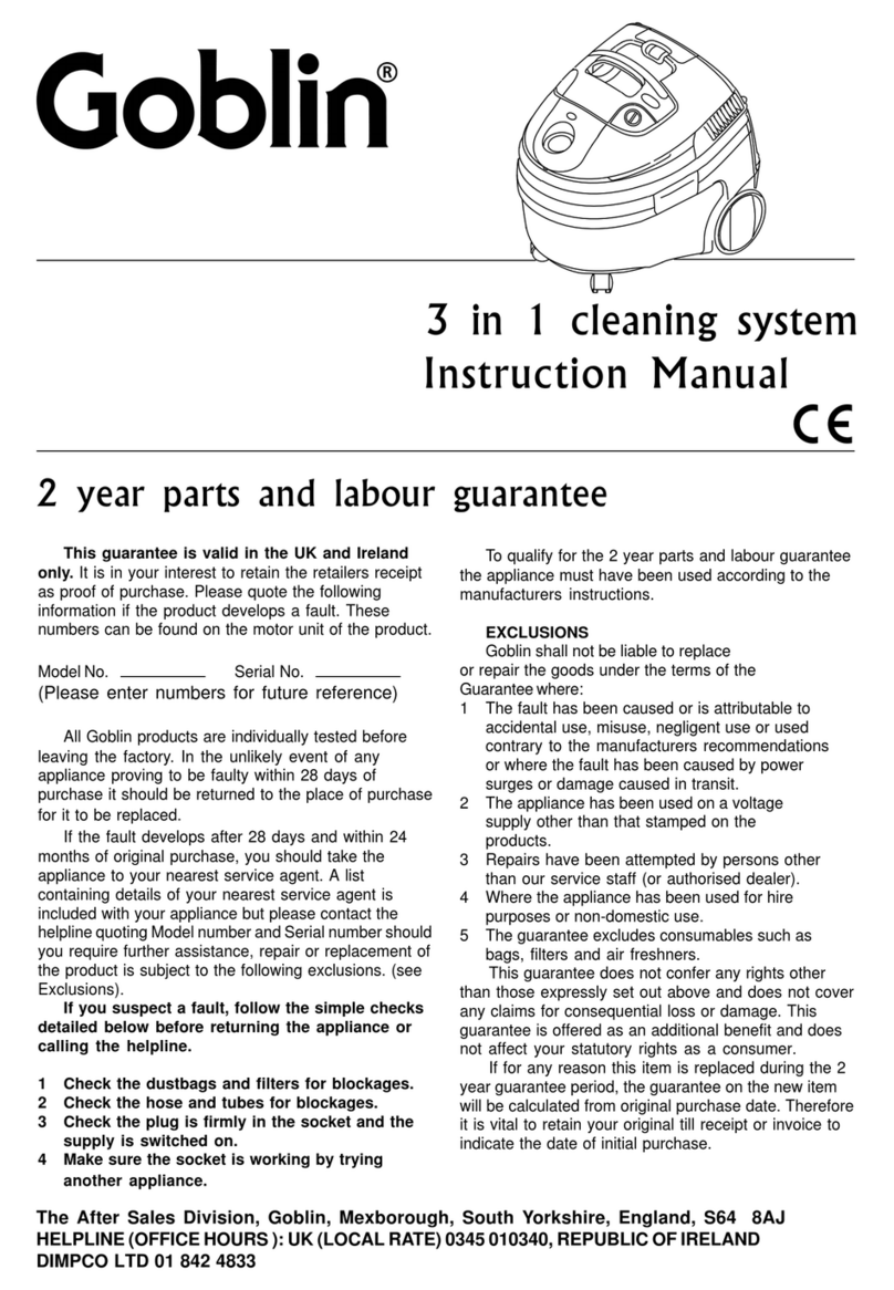 Goblin IB70220 instruction manual
