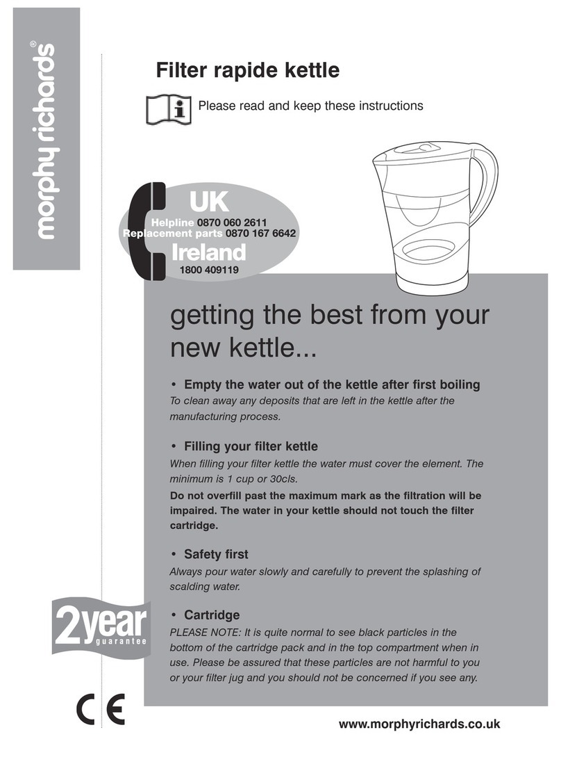 Morphy Richards IBFILTERRK manual