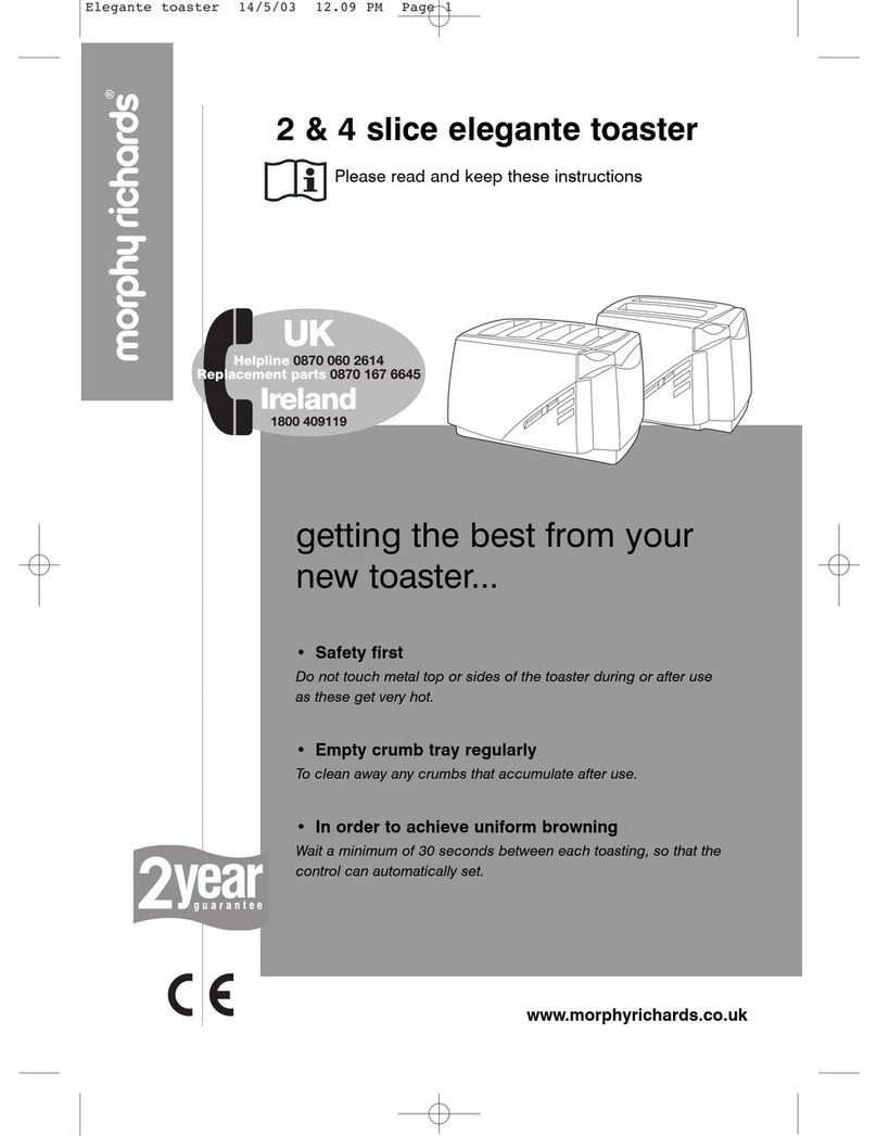 Morphy Richards IBELEGANTET User manual