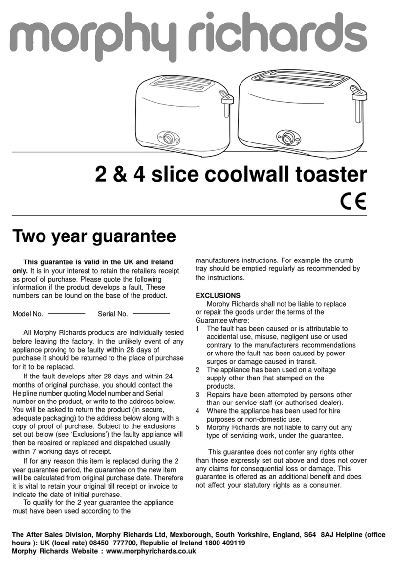 Morphy Richards IBESSENTIALT User manual