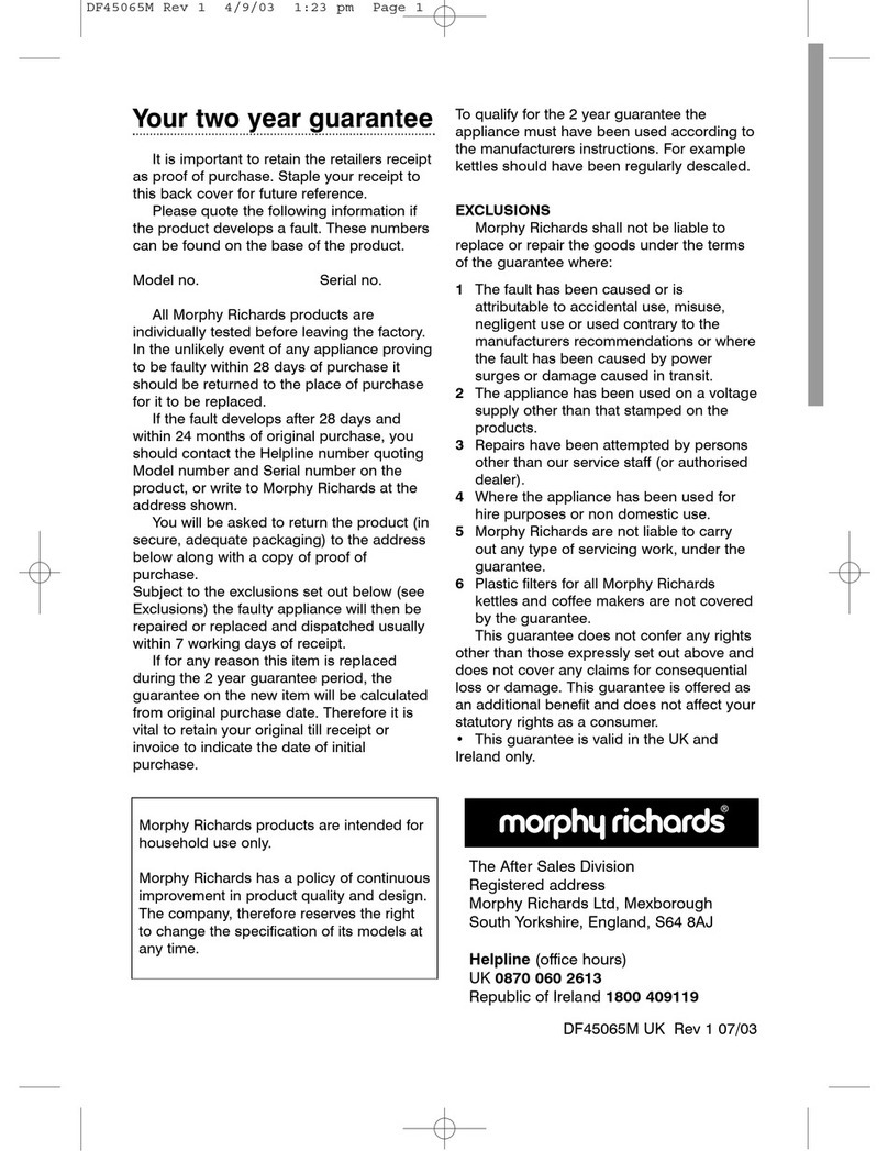 Morphy Richards IB45065 User manual