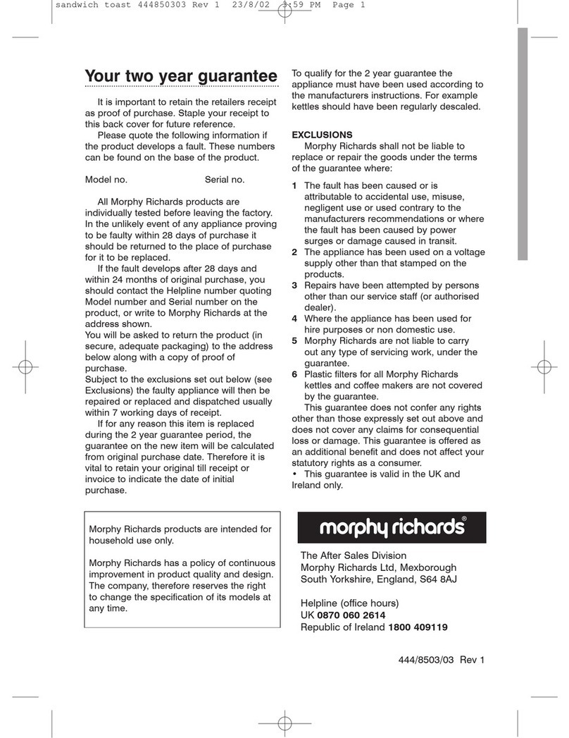 Morphy Richards IB44490 manual
