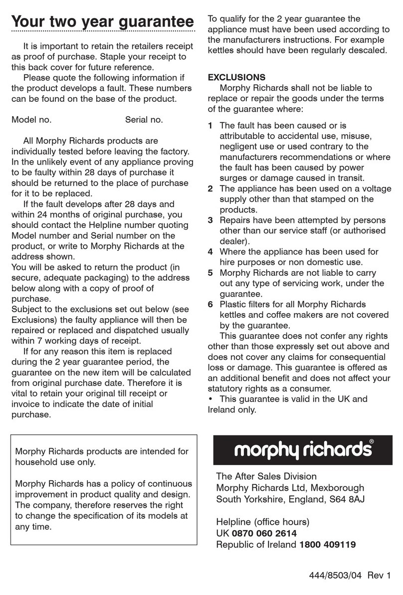 Morphy Richards IB44470 User manual