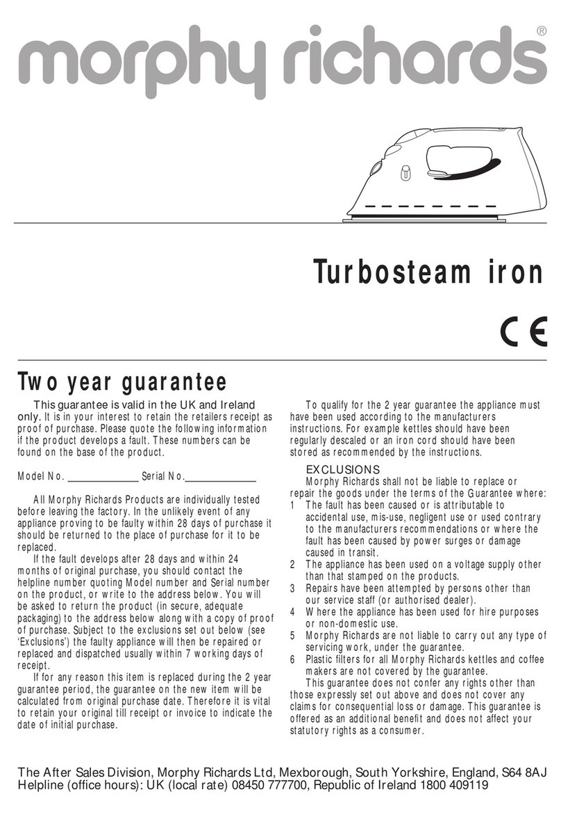 Morphy Richards IB42700 manual