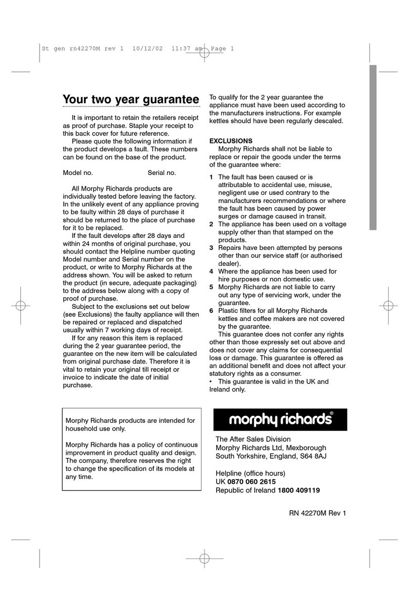 Morphy Richards IB42270 User manual