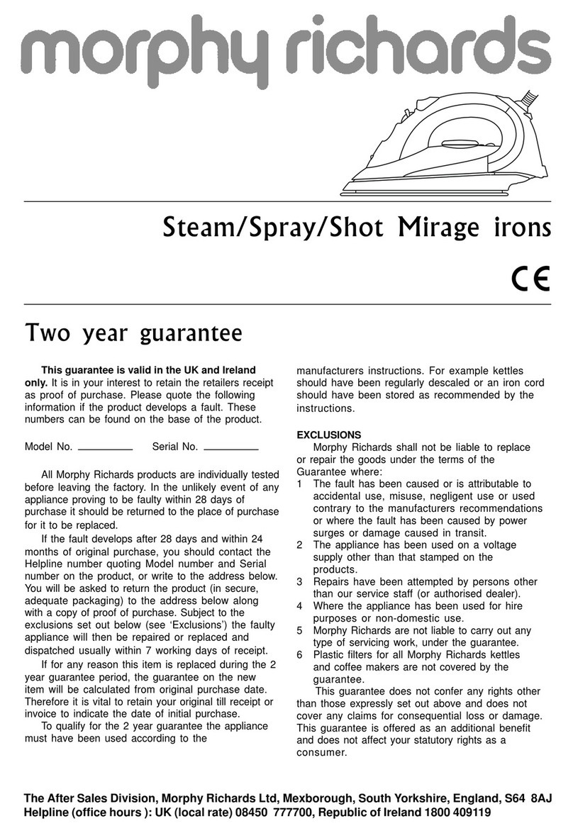 Morphy Richards IB421XX manual