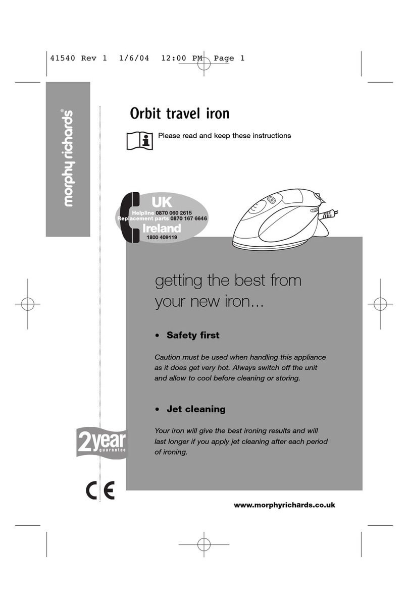 Morphy Richards ORBIT TRAVEL 41540 manual