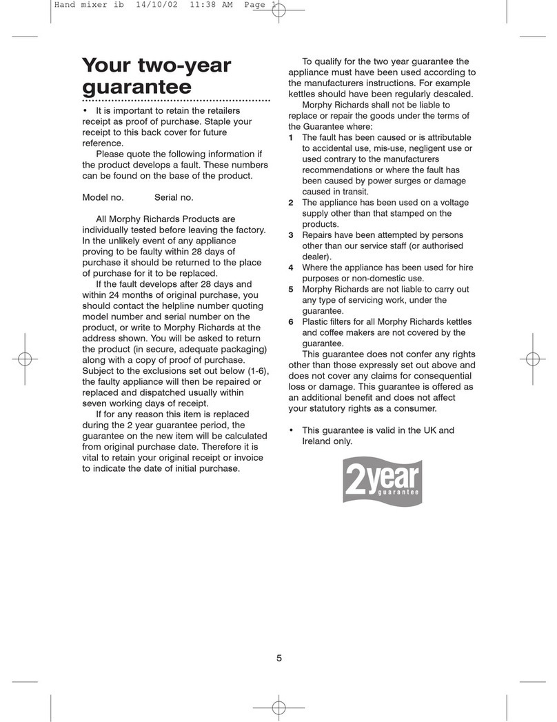 Morphy Richards IB48590 User manual