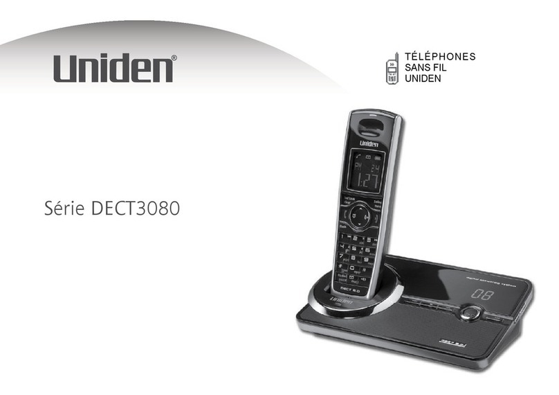 Uniden DECT3080-3 - DECT Cordless Phone User manual
