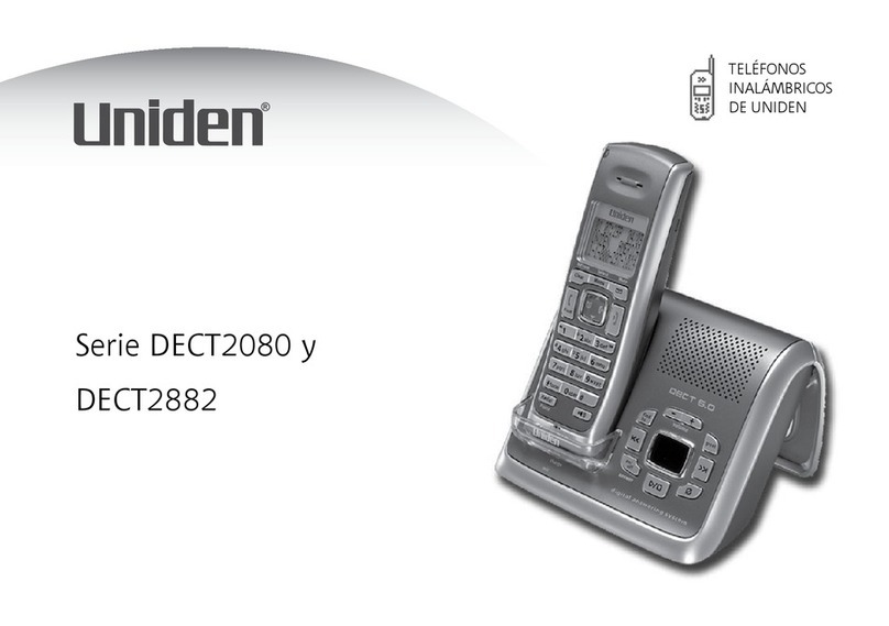 Uniden DECT2080 Series User manual