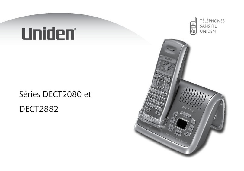 Uniden DECT2080 Series User manual
