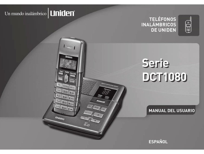 Uniden DECT 1080-2 User guide