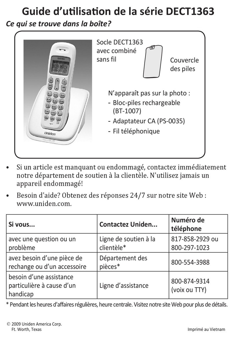 Uniden DECT1363BK Service manual Uniden DECT1363BK Service manual