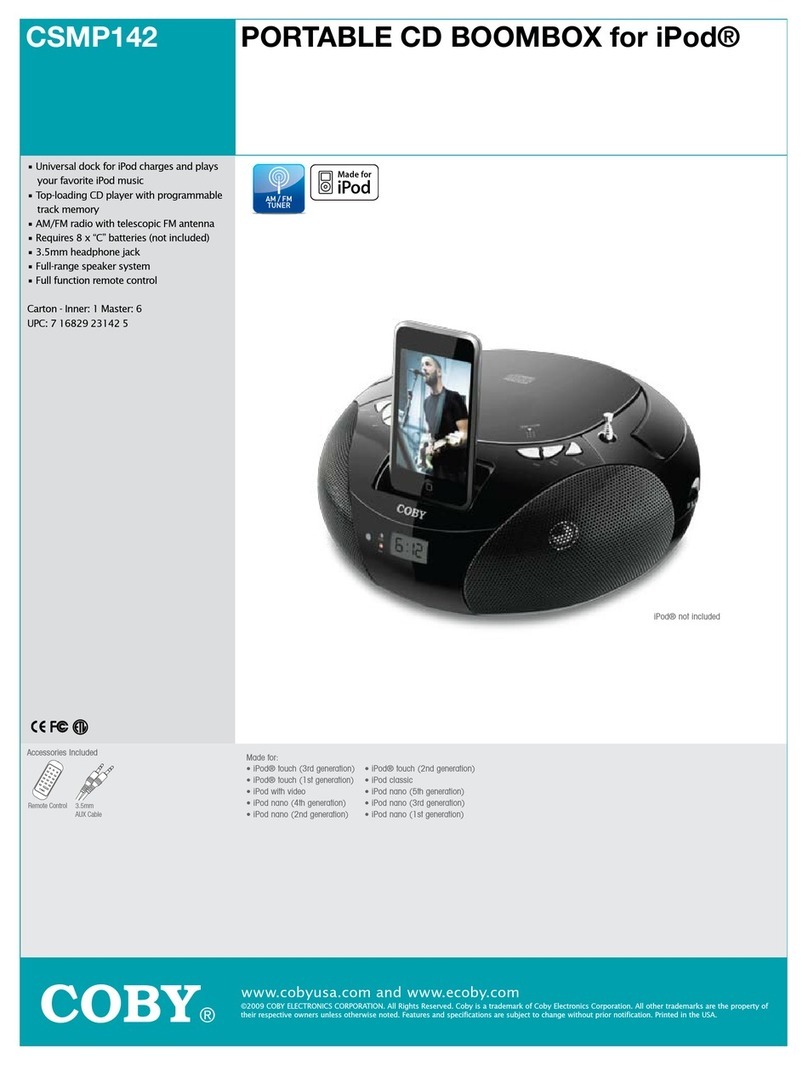 Coby CSMP142 User manual