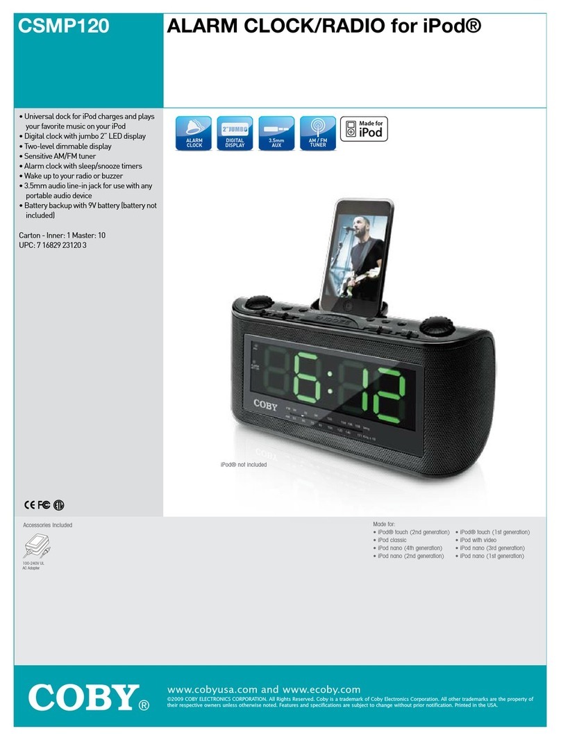 Coby CSMP120 User manual