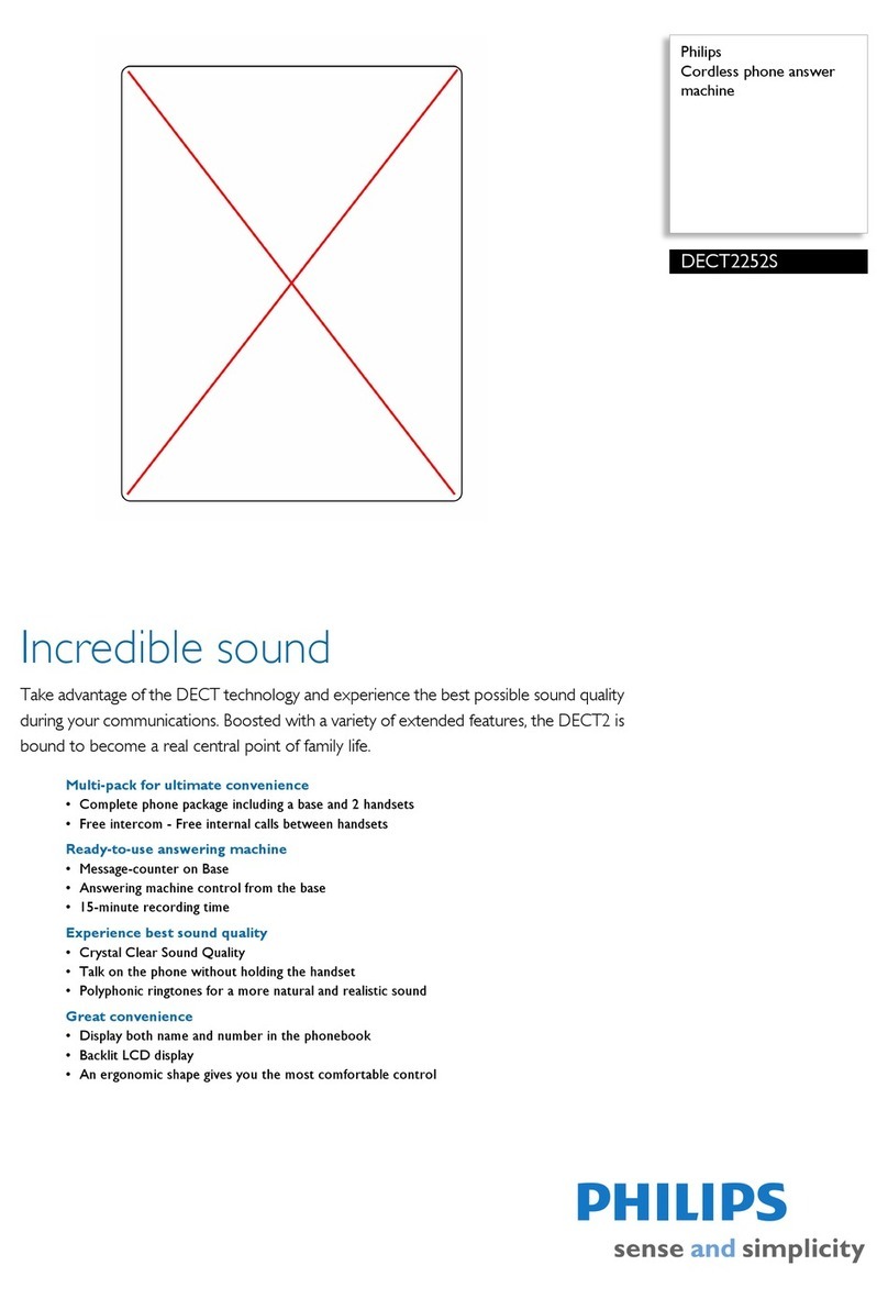 Philips DECT2252S Specifications