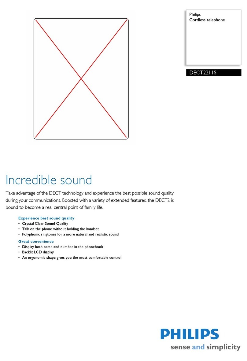 Philips DECT2211S User manual