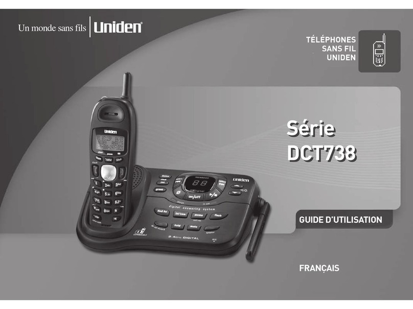 Uniden DCT738 Series Service manual