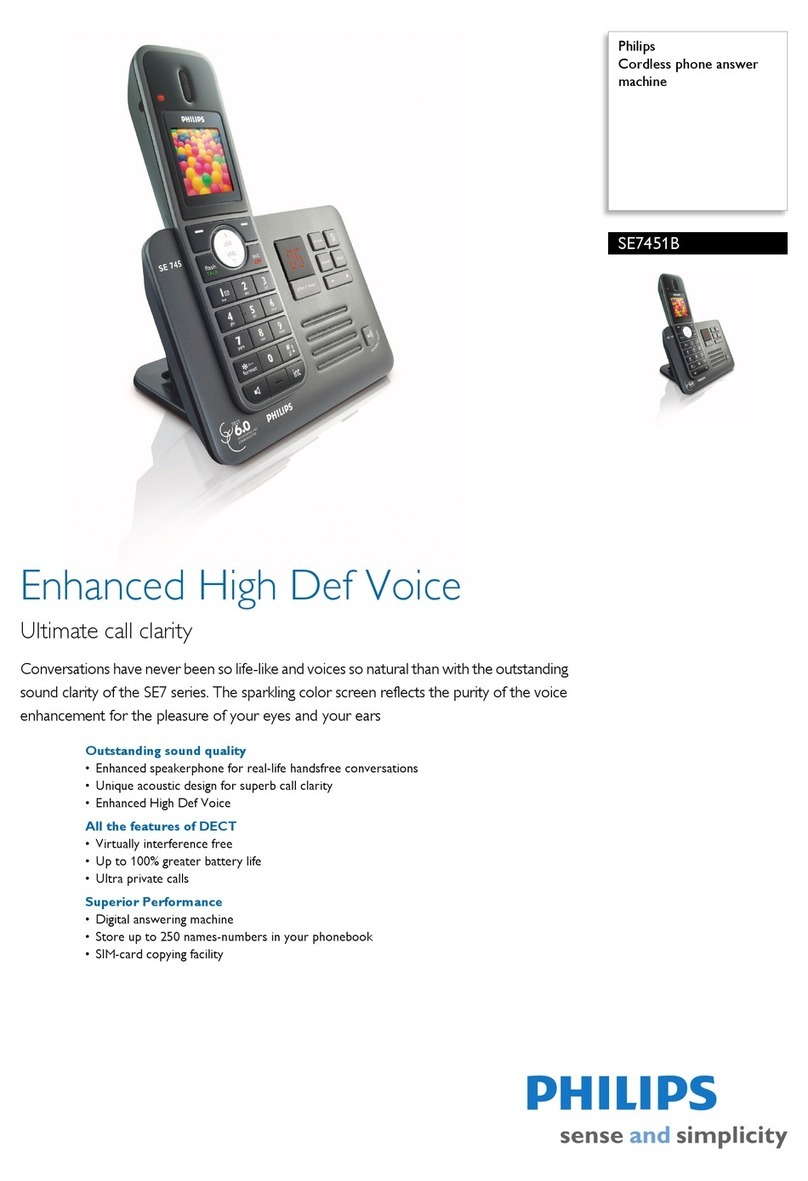 Philips SE7451B Specifications
