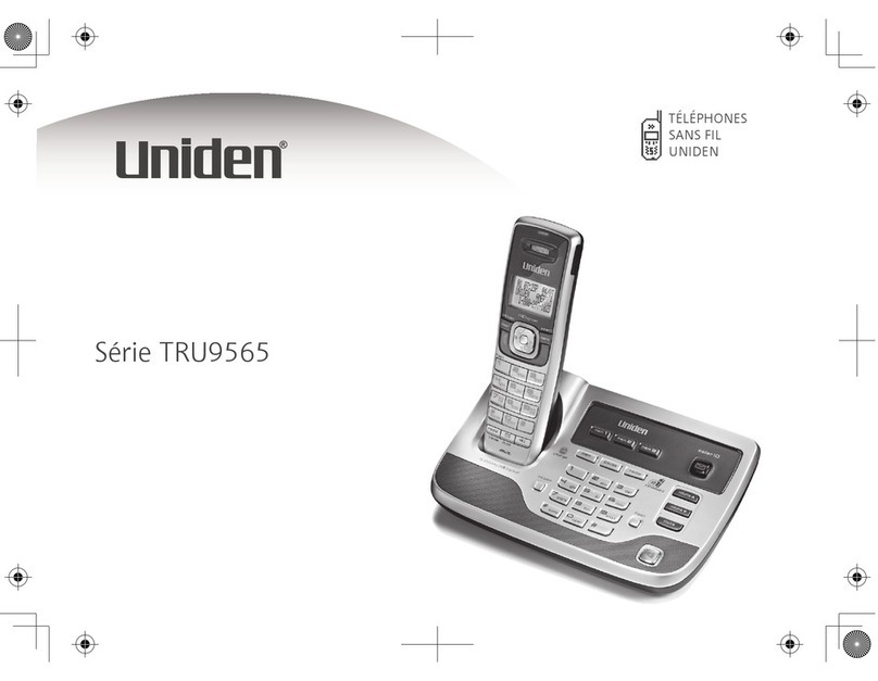 Uniden TRU9565-2 - TRU Cordless Phone Assembly instructions