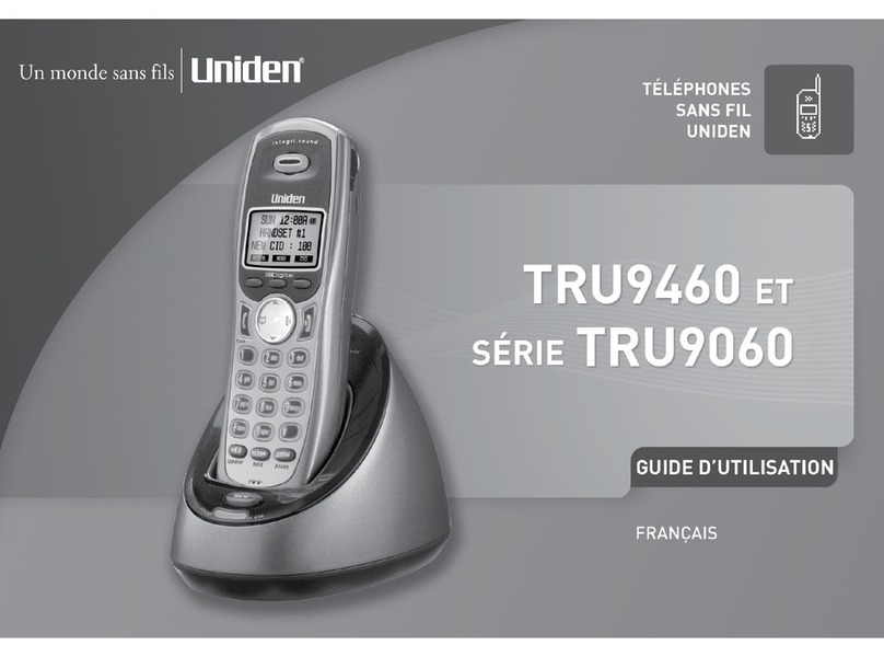 Uniden TRU9460 User manual