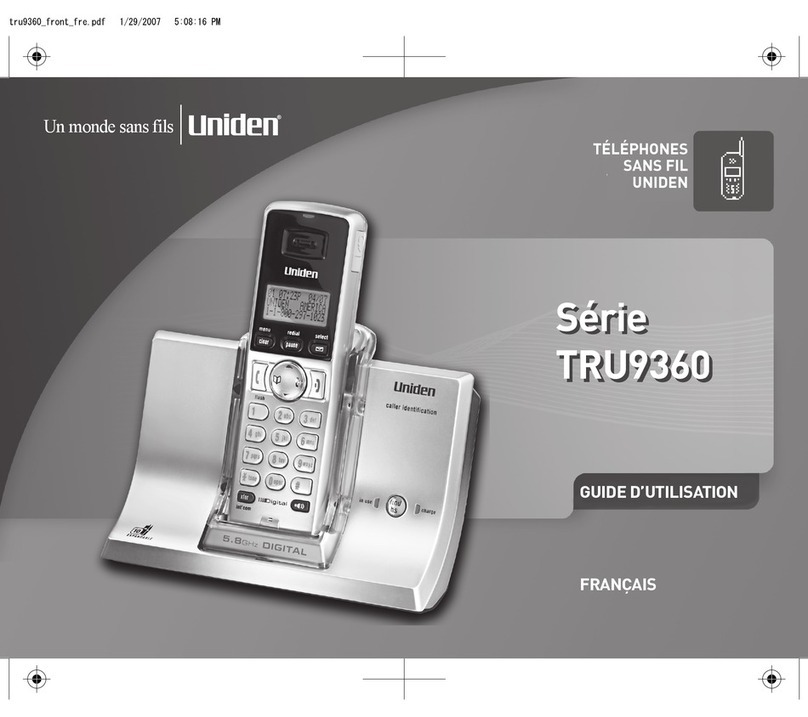 Uniden TRU9360 Series Service manual