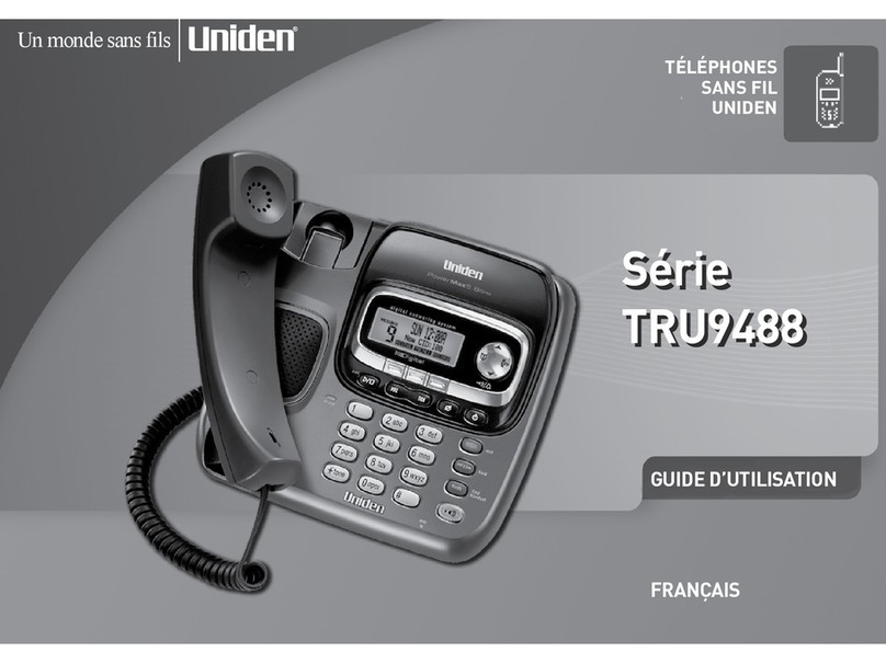 Uniden TRU9488 - TRU 9488 Cordless Phone Base... Guide d'utilisation