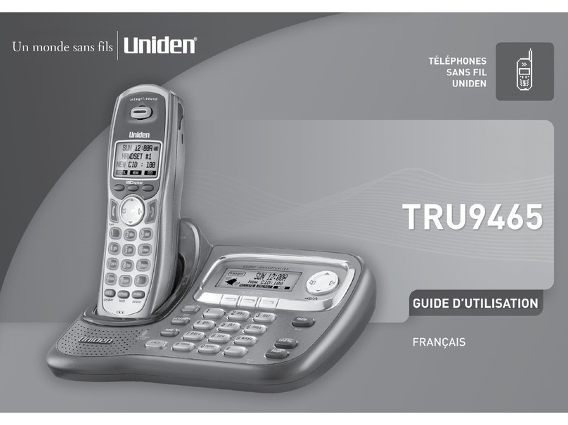 Uniden TRU9465 Series User manual Uniden TRU9465 Series User manual