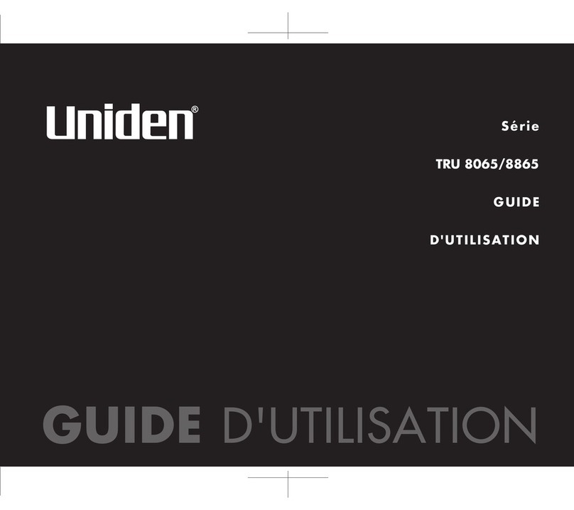 Uniden TRU 8865 Series Service manual