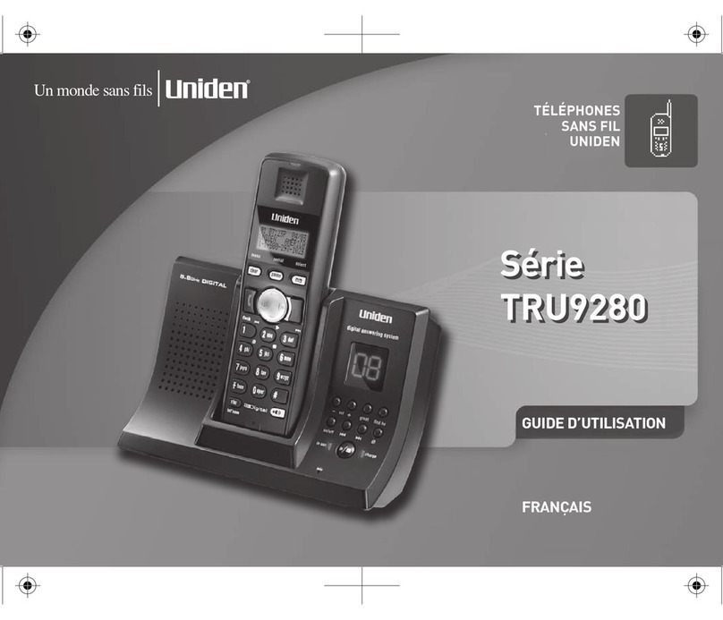 Uniden TRU9280 Series User manual