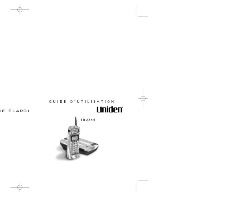 Uniden TRU 246 Service manual